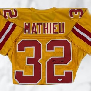 Autographed All-Pro “Honey Badger”Tyrann Matthieu Jersey